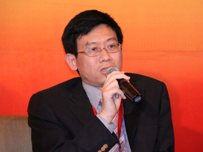 图为深圳达晨创投执行合伙人肖冰发言
